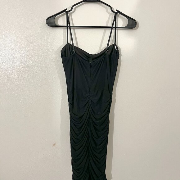 Blue Blush Black Mesh Corset Mini Dress - Picture 4 of 9